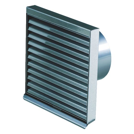 Pluggit Wetterschutzgitter, DN 125, Edelstahl, 252x266mm, WSG125-1