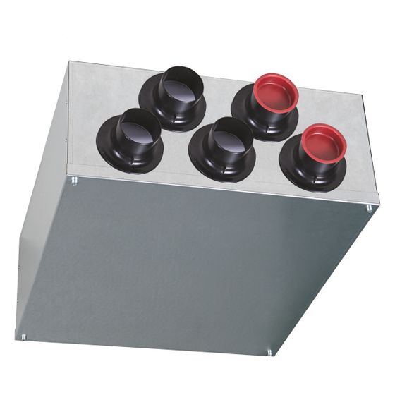 Pluggit Verteilerkasten, DN 125, 5 Anschlüsse, Stahlblech, VKR125-5