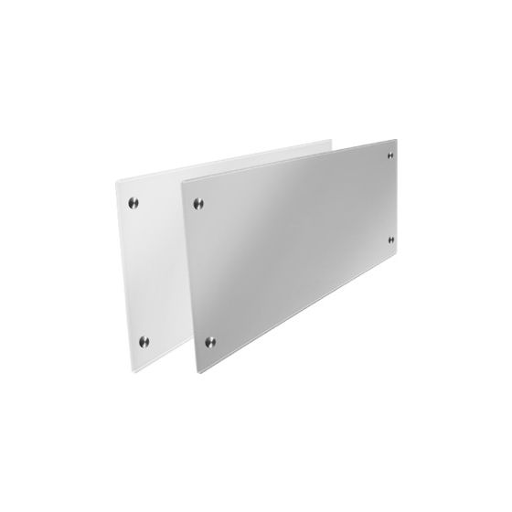 Pluggit Design-Blende, Glas, Weiß, 1.000x440x6mm, BG900