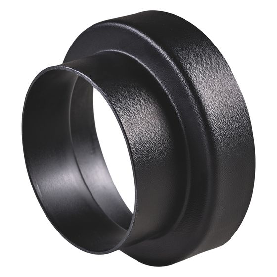 Pluggit Reduzierung-Muffe/Nippel, DN 125 auf NW166, Kunststoff, Schwarz, RS166-125