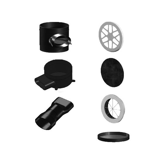 Pluggit Installationsset, PluggFlex-Kanal PK150, EV500