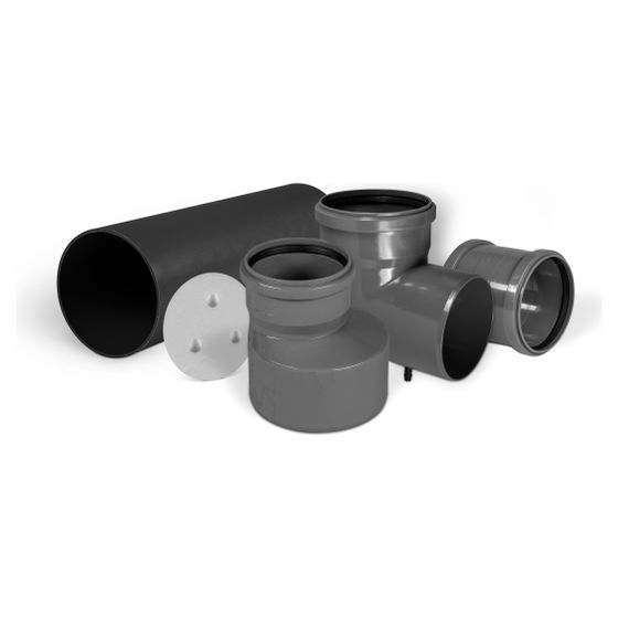 Pluggit Rohbauset-Kellerlösung iconVent 200, 500mm Montagerohr, Kunststoff, ICV170KA