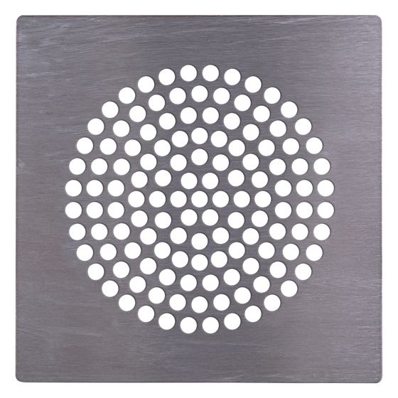 Pluggit Abluftblende Design Circle, 200x200x5,5mm, Edelstahl, EVBP2
