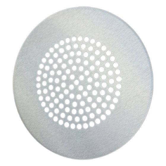 Pluggit Zuluftblende Design Circle, 200mm, Edelstahl gebürstet, EVBP6