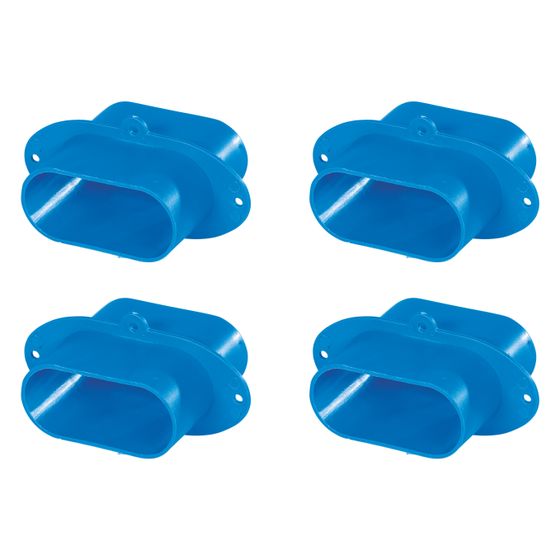 Pluggit Verbinder PluggPlan, 118,9x67x79,9mm, ABS, Blau, PP-UA-4