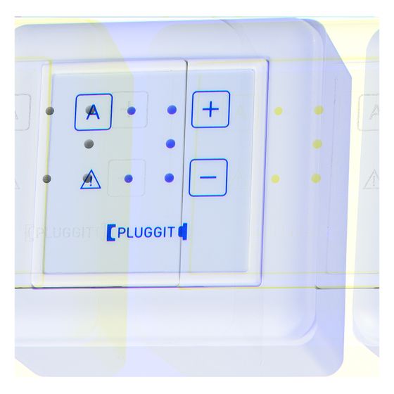 Pluggit Bedienteil, PluggPlan, Aufputzmontage, 81,5x81,5x38,5mm, PP-SAP