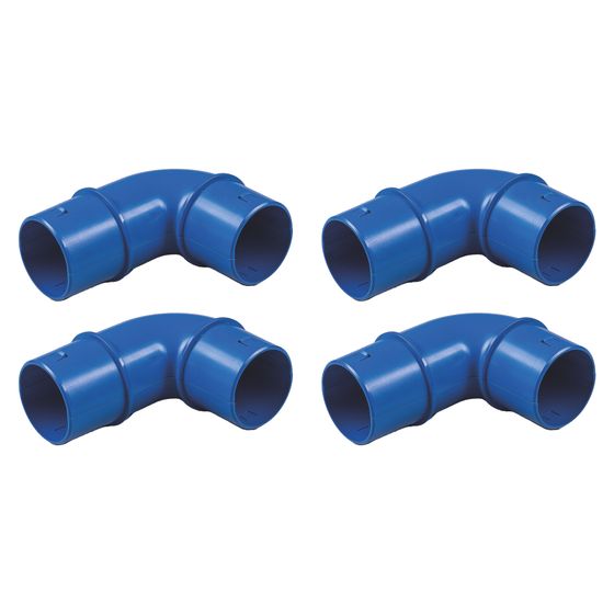 Pluggit Anschlussbogen PluggPlan, NW 59mm, ABS, 145x112x66mm, PPR-BO4P