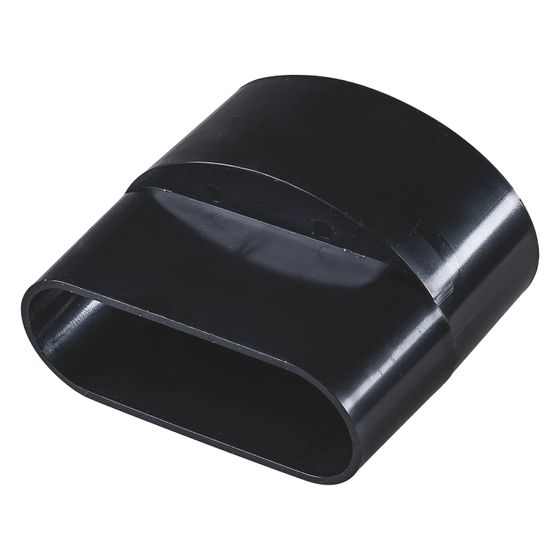 Pluggit Anschlussstück-Nippel/Muffe, 104x48x82mm, ABS, Schwarz, RS080-150