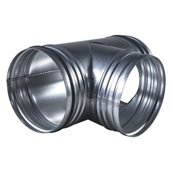 Pluggit T-Stück, DN 150-150-150, Verzinkt, TS150