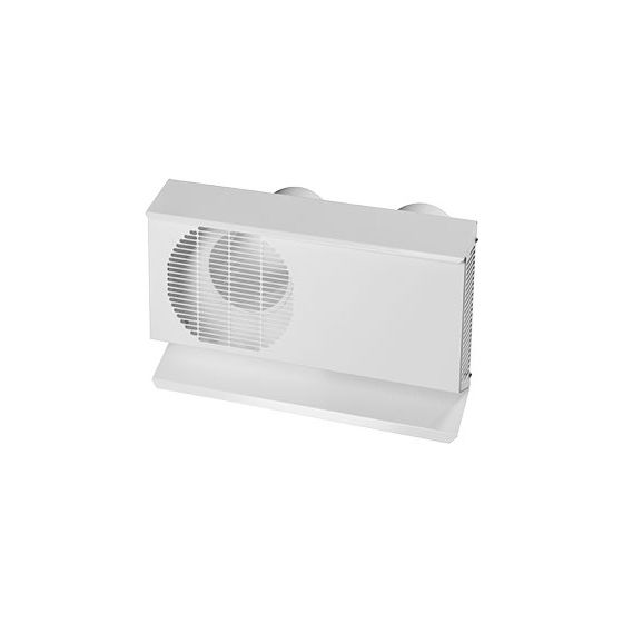 Pluggit Wetterschutzgitter, DN 150, Achsabstand 354mm, Stahl verzinkt, Weiß, WSG150D-2