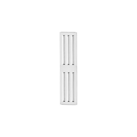 Pluggit Laibungs-Lüftungsgitter ZL100D, doppelt, Stahlblech, Weiß, ZL100LG-W