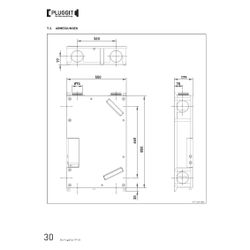 Pluggit Wohnraumlüftungsgerät PluggPlan GV, 105m3/h, 550x179x850mm, Weiß, PP-GV... PLUGGIT-PP-GV 8413893055002 (Abb. 1)