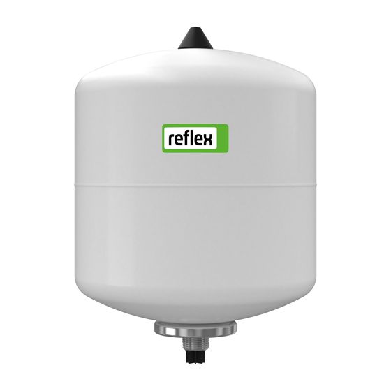 Reflex Refix DD 18 durchströmtes Membran-Druckausdehnungsgefäß weiß
