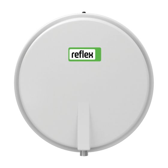 Reflex F 8 Membran-Druckausdehnungsgefäß 3 bar weiß für geschlossene Heiz- und Kühlwassersysteme