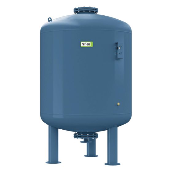 Reflex Refix DE Ausdehnungsgefäß MAG 3000, Nennvolumen 3000l, 25 bar, tauschbare Membran, mit Füßen, Blau