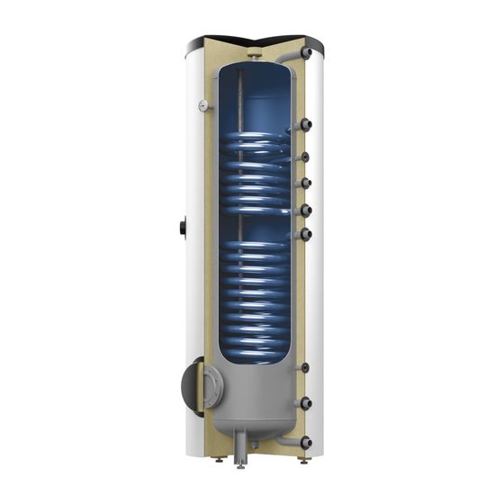 Reflex Storatherm Aqua Solar AF 300/2S, Nenninhalt 285l, 75mm, 2 Wärmetauscher, stehend, Weiß