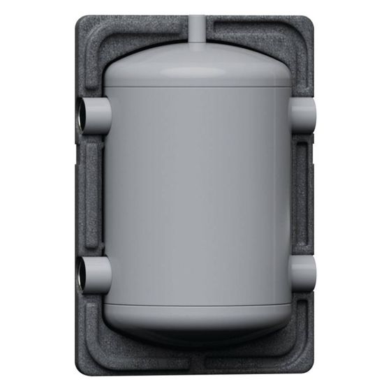 Reflex Storatherm Heat Mini Pufferspeicher H 25, Nenninhalt 25l, 35mm EPP Dämmung, 4 bar, Grau