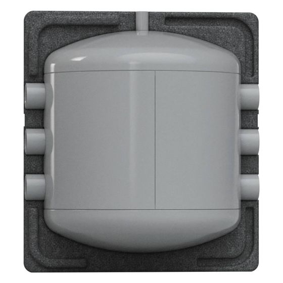 Reflex Storatherm Heat Mini Pufferspeicher H 50, Nenninhalt 50l, 35mm EPP Dämmung, 4 bar, Grau