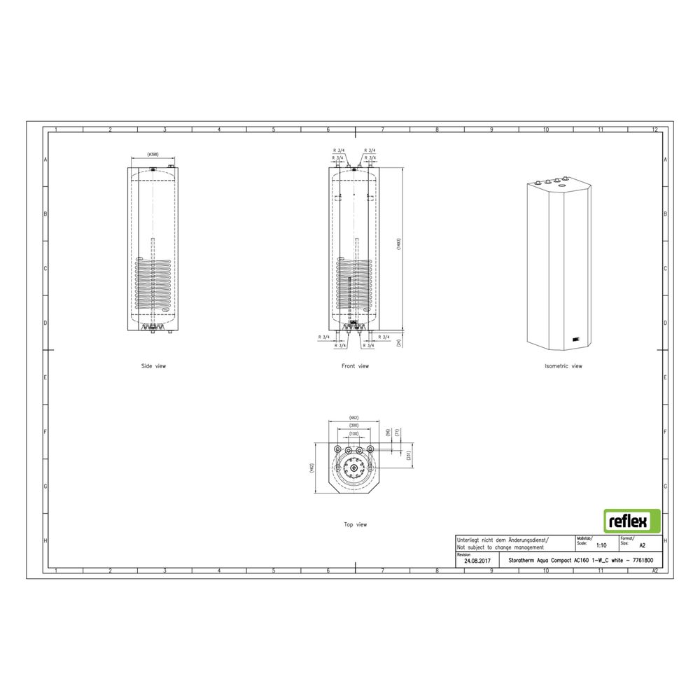 Reflex Storatherm Aqua Compact AC 160/1-W C Speicherwassererwärmer... REFLEX-7761800 4036705126383 (Abb. 3)