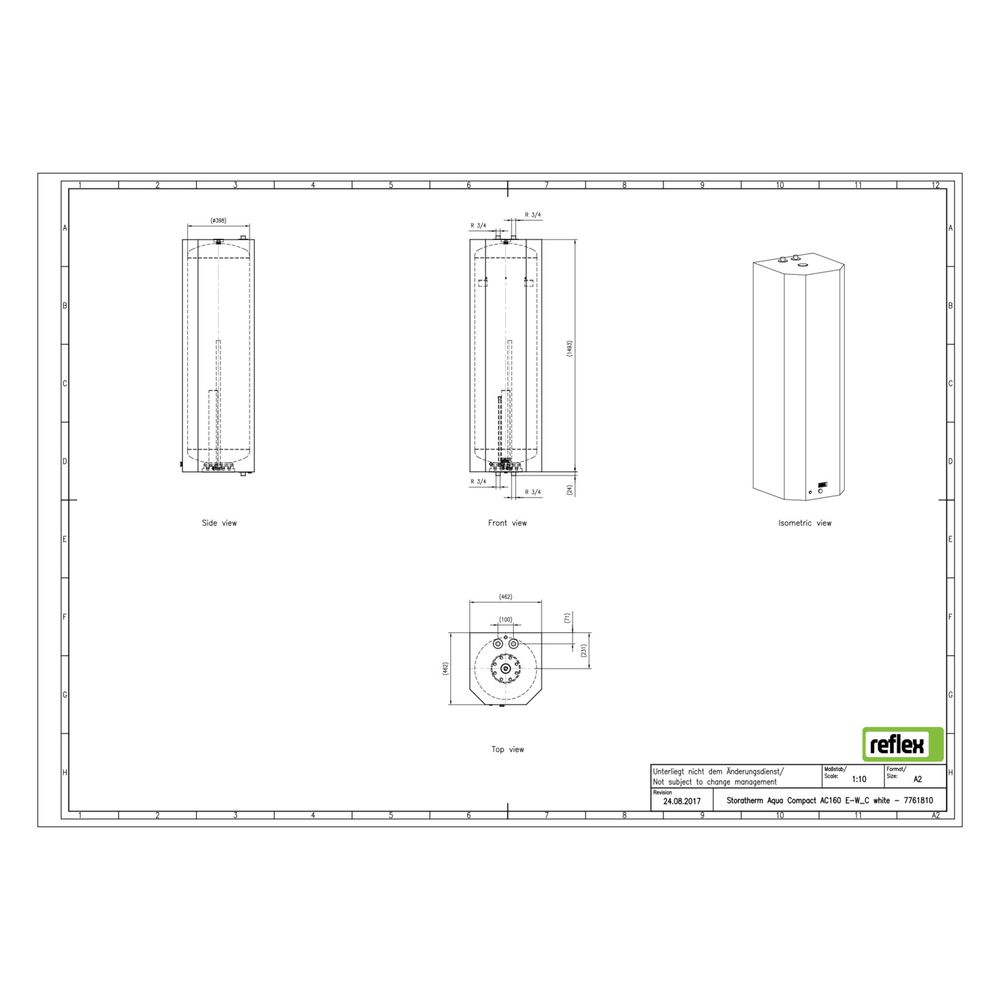 Reflex Storatherm Aqua Compact AC 160/E-W C Speicherwassererwärmer... REFLEX-7761810 4036705126420 (Abb. 3)