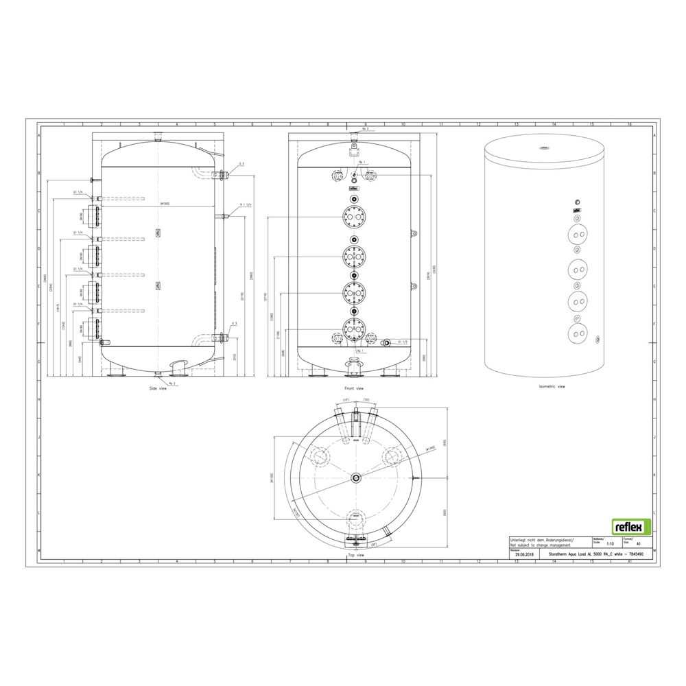 Reflex Storatherm Aqua Load Ladespeicher AL 5000/R4, Nennvolumen 4907l, aufisoliert, We... REFLEX-7845490 4036705168192 (Abb. 3)