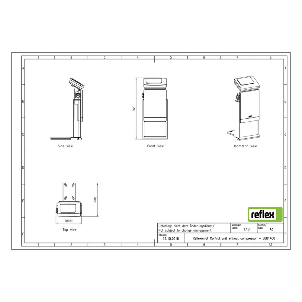 Reflex Steuereinheit RS external air T für Reflexomat, Control Touch, Fremddruckluft... REFLEX-8881400 4036705123788 (Abb. 2)