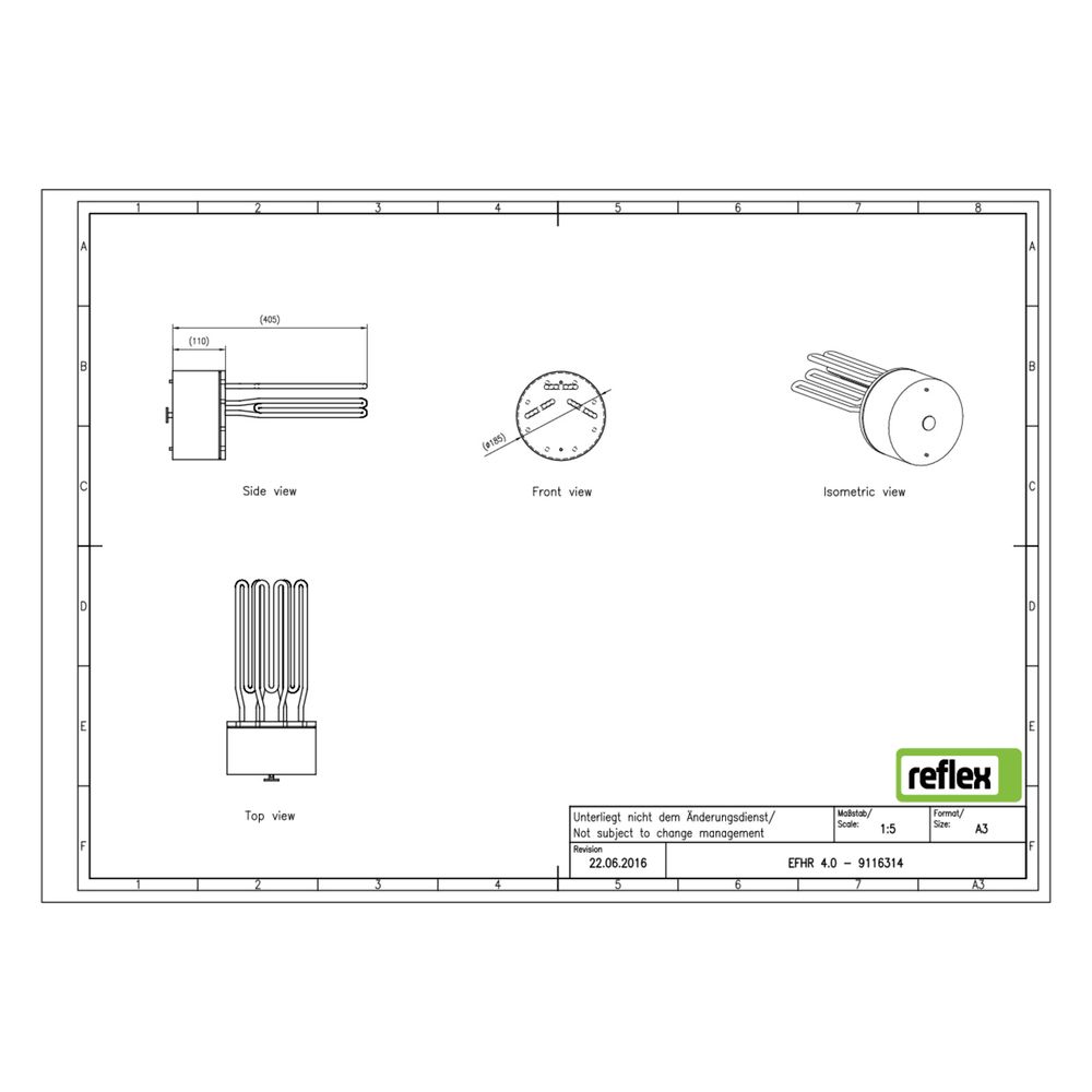 Reflex Flanschheizkörper Storatherm EFHR 4,0... REFLEX-9116314 4036705070457 (Abb. 2)