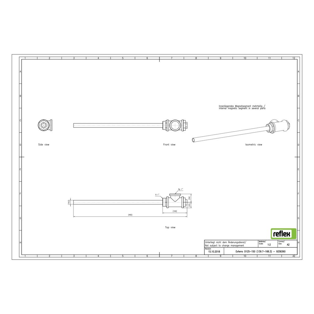 Reflex Exferro Dauermagnet, für Exdirt D und Extwin TW, DN 125 bis DN 150... REFLEX-9258360 4036705167782 (Abb. 2)