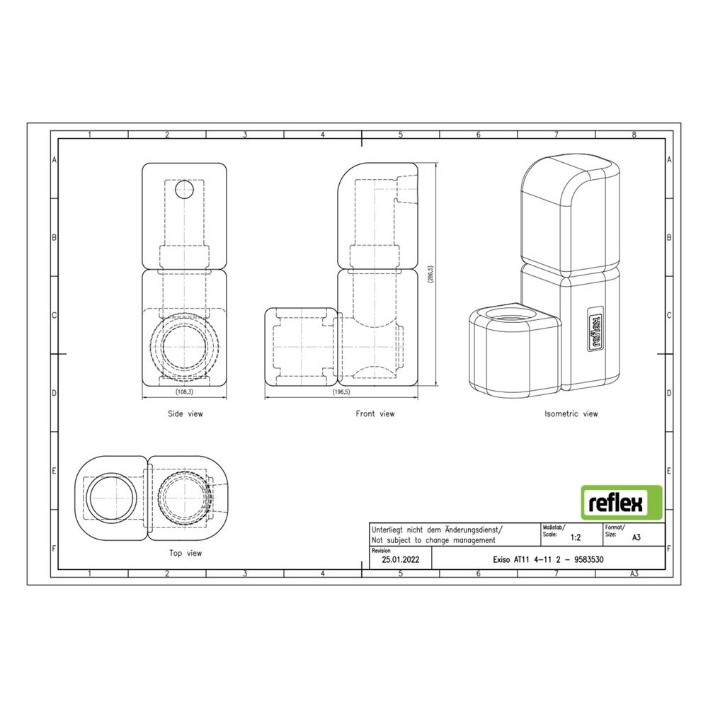 Reflex Exiso Wärmedämmung Twist, für AT und DT, G 1 1/4" bis G 1 1/2"... REFLEX-9583530 4036705196348 (Abb. 2)