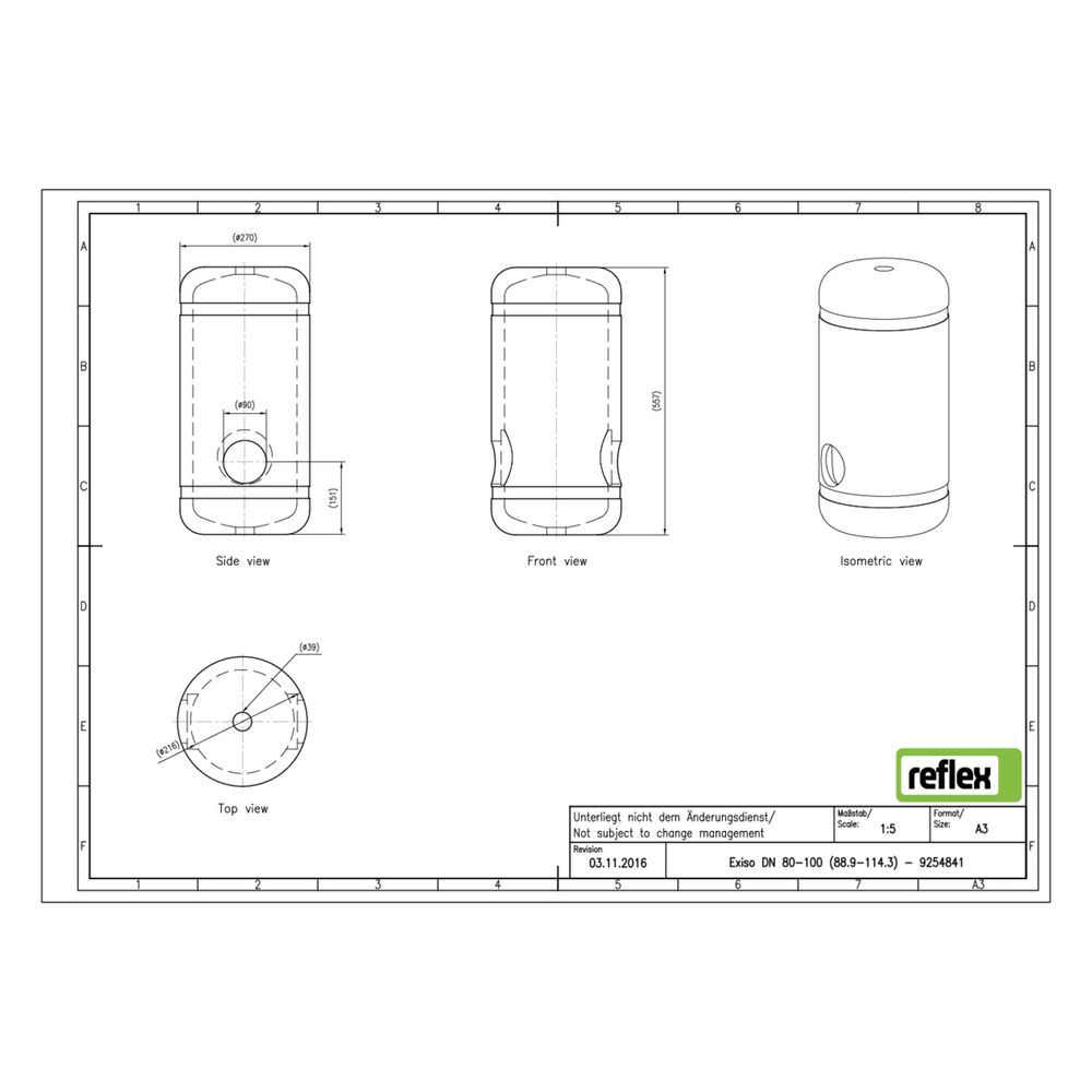 Reflex Exiso Wärmedämmung, für Exvoid A und Exdirt D, DN 80 bis DN 100... REFLEX-9254841 4036705113390 (Abb. 6)