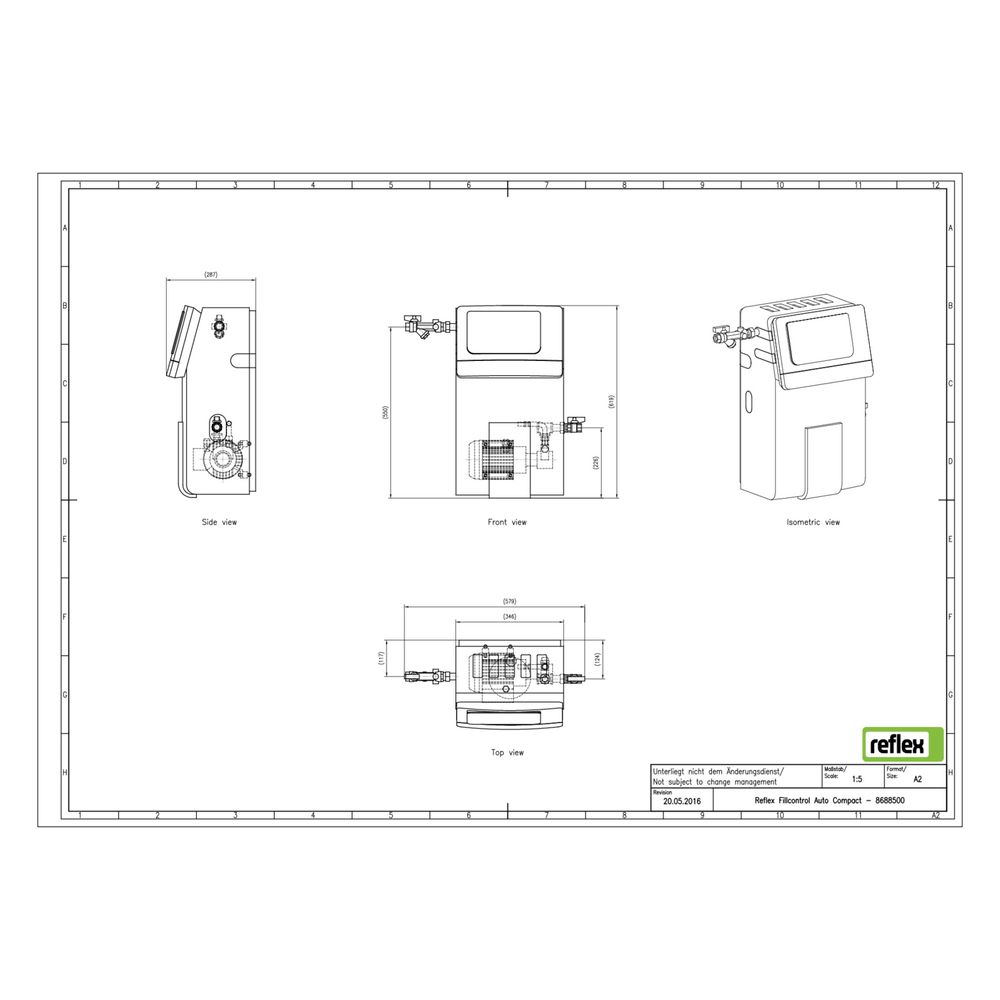 Reflex Fillcontrol Nachspeisesystem Auto Compact, automatisch, mit Druckerhöhungspumpe ... REFLEX-8688500 4036705114786 (Abb. 3)
