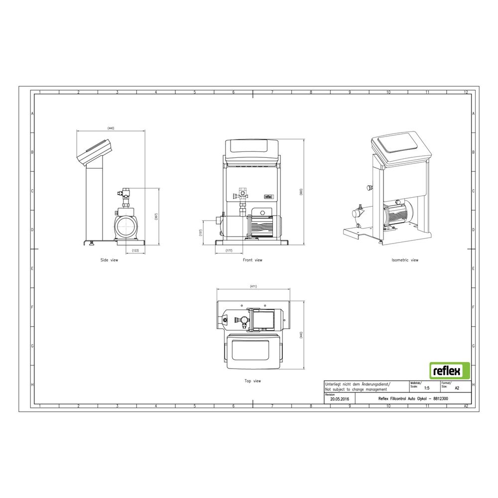Reflex Fillcontrol Nachspeisesystem Auto, automatisch, mit Edelstahlkreiselpumpe und Co... REFLEX-8812300 4036705114793 (Abb. 2)