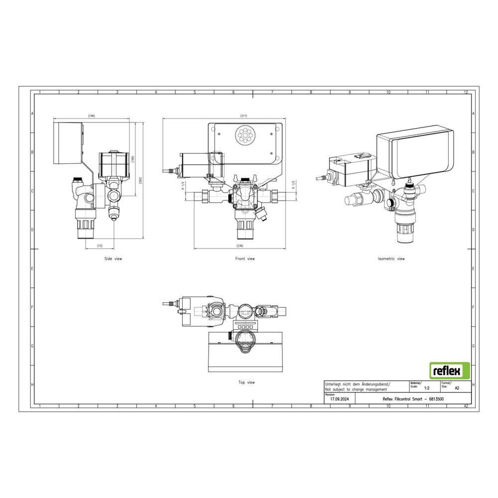 Reflex Fillcontrol Nachspeisestation Smart, automatisch, mit Systemtrenner und Mikropro... REFLEX-6813500 4036705591433 (Abb. 3)