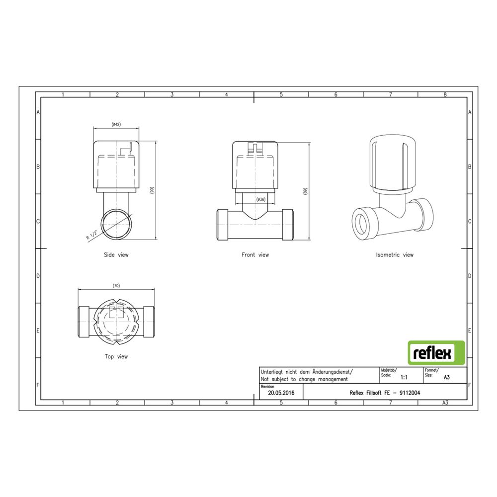 Reflex Fillsoft FE Externer Drucksensor... REFLEX-9112004 4036705082412 (Abb. 2)