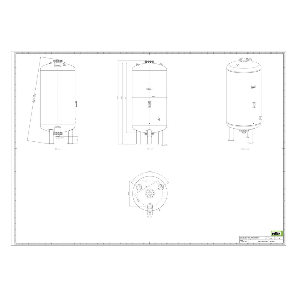 Reflex Ausdehnungsgefäß G MAG 5000, 5000L, 10 bar, stehend, Grau... REFLEX-8530005 4036705110863 (Abb. 2)