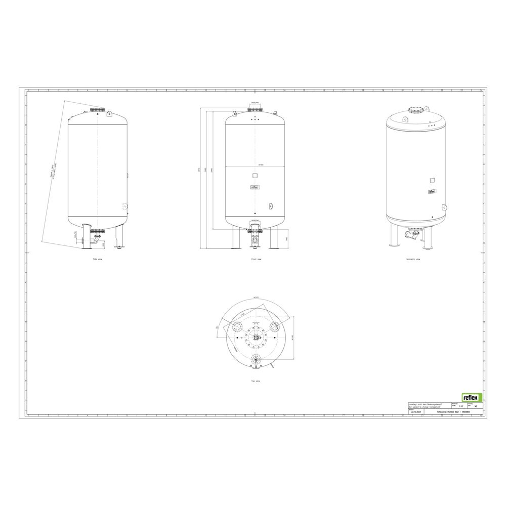 Reflex Reflexomat RG Ausdehnungsgefäß MAG 5000, Nennvolumen 5000l, 6 bar, Vollmembran, ... REFLEX-8650805 4036705113123 (Abb. 2)