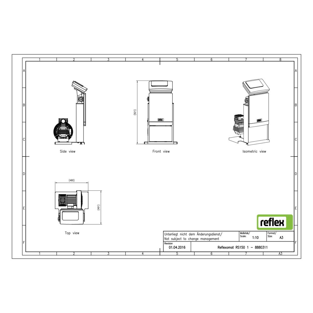 Reflex Steuereinheit RS 150/1 T für Reflexomat, 1 Kompressor, Control Touch... REFLEX-8880311 4036705114823 (Abb. 2)