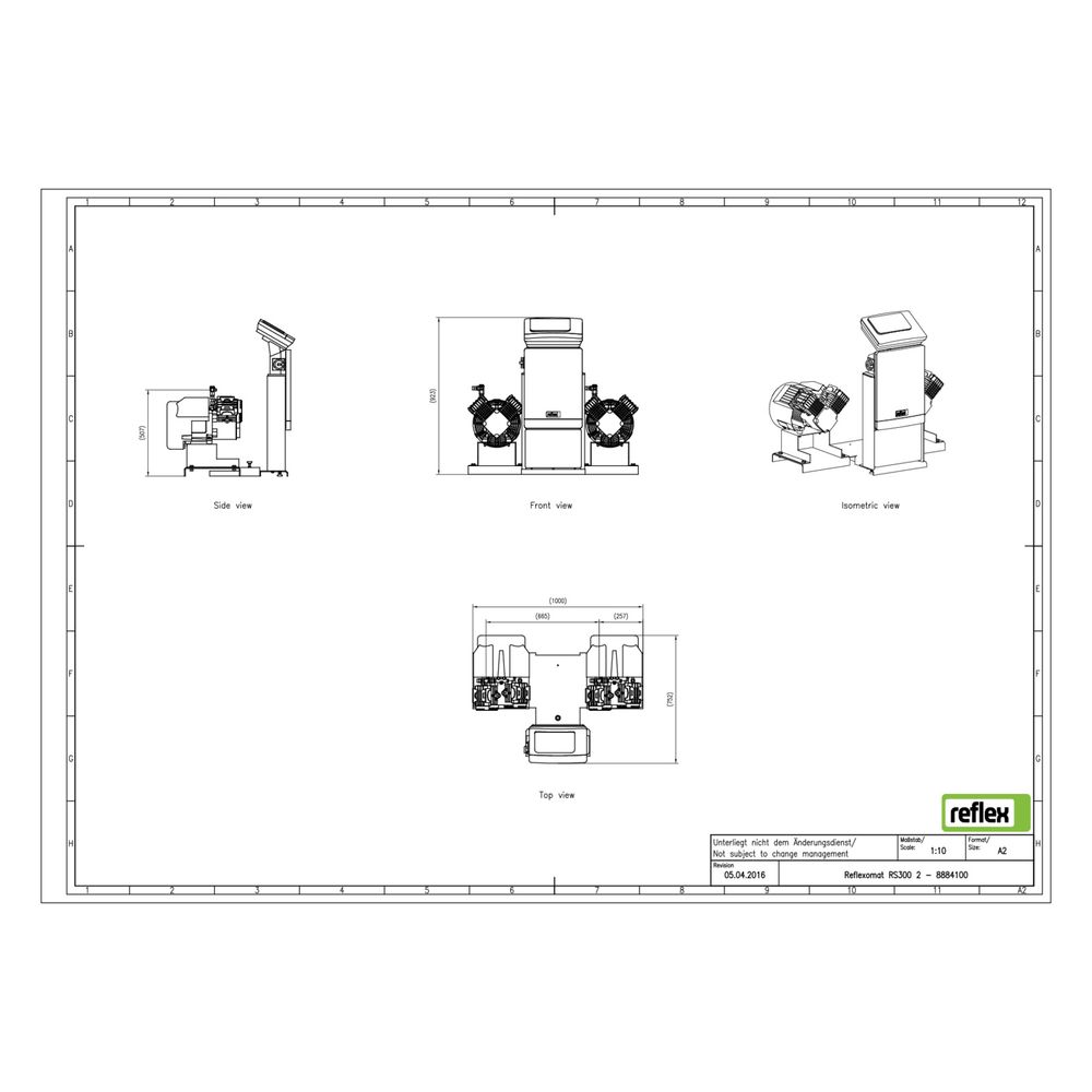 Reflex Steuereinheit RS 300/2 T für Reflexomat, 2 Kompressoren, 10 bar, Control Touch... REFLEX-8884150 4036705226915 (Abb. 2)