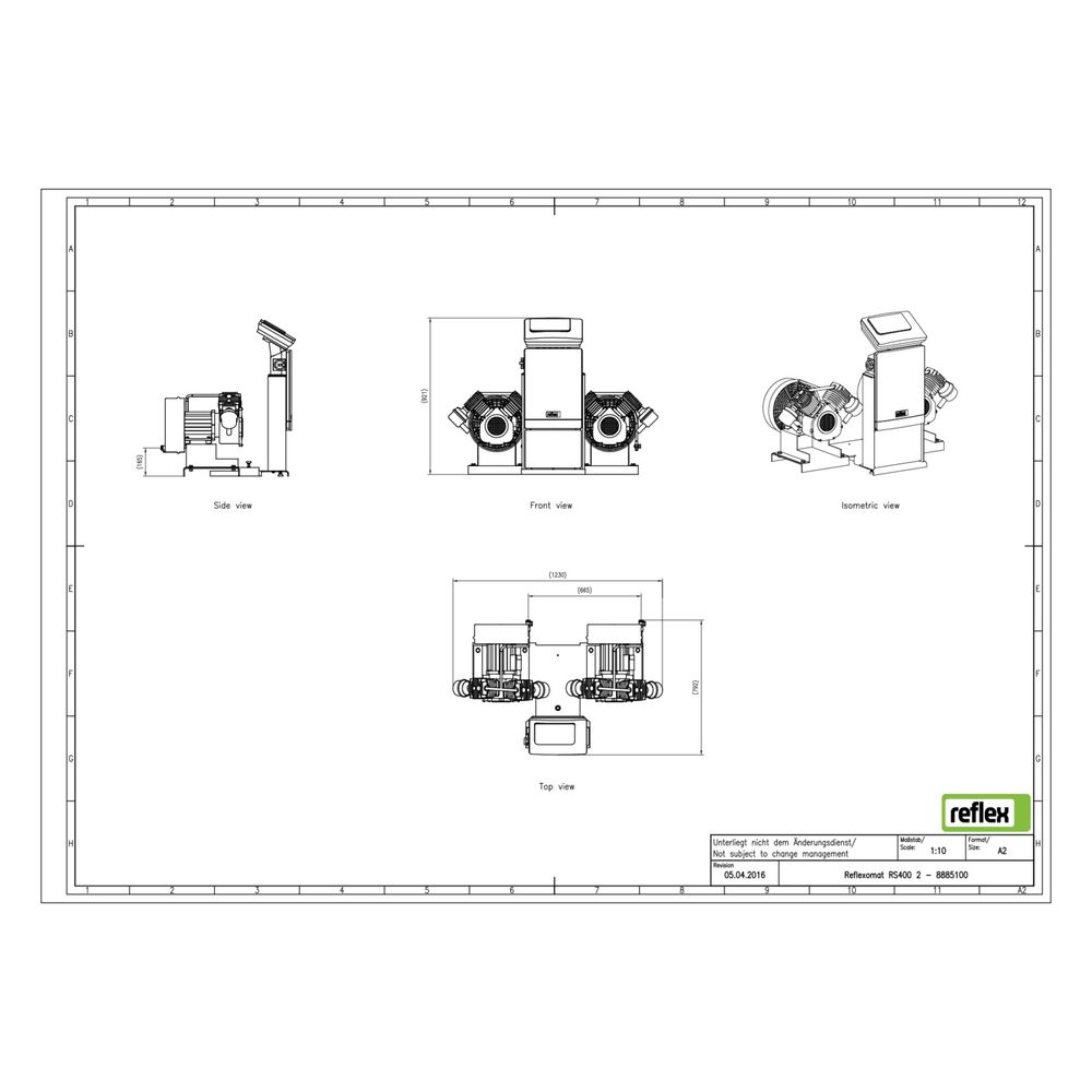 Reflex Steuereinheit RS 400/2 T für Reflexomat, 2 Kompressoren, 10 bar, Control Touch... REFLEX-8885150 4036705226922 (Abb. 2)