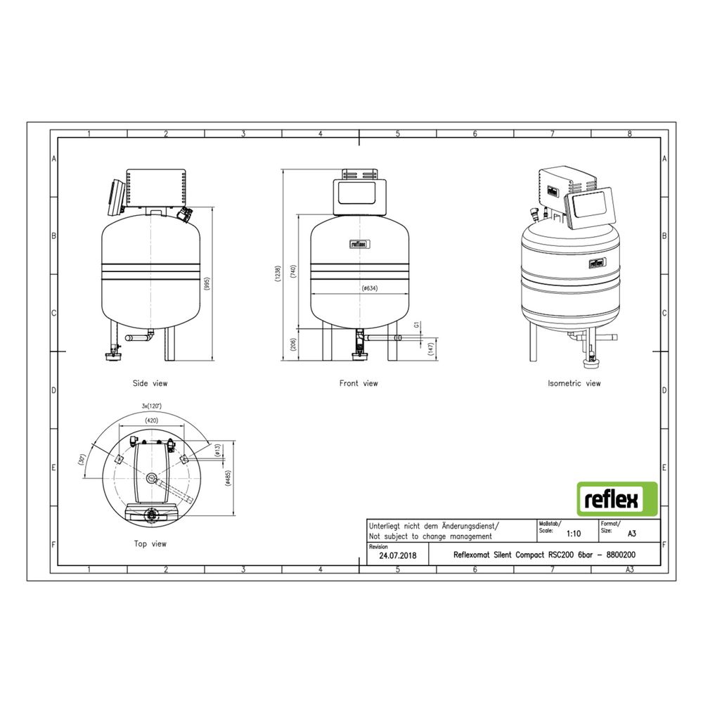 Reflex Reflexomat Silent Compact RSC 200 Kompressordruckhaltung... REFLEX-8800200 4036705158810 (Abb. 3)