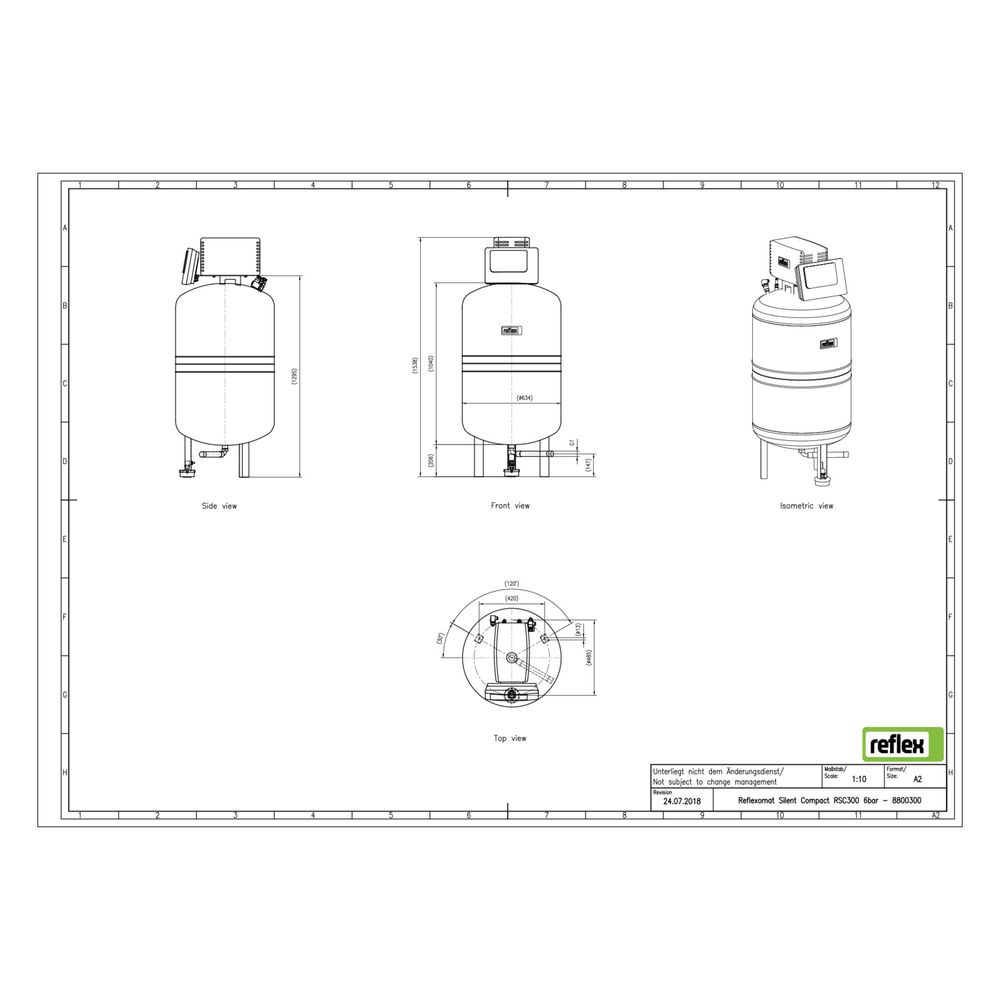 Reflex Reflexomat Silent Compact RSC 300 Kompressordruckhaltung... REFLEX-8800300 4036705158827 (Abb. 3)