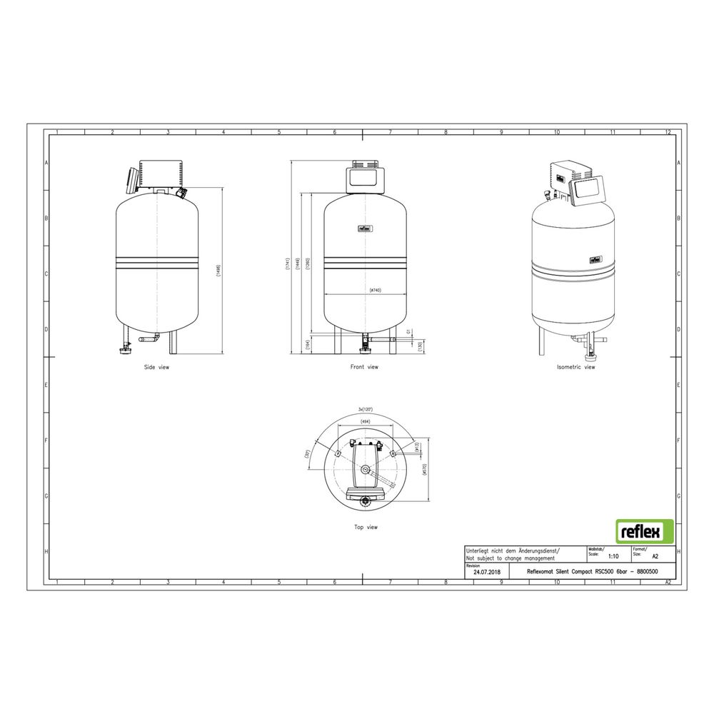 Reflex Reflexomat Silent Compact RSC 500 Kompressordruckhaltung... REFLEX-8800500 4036705158841 (Abb. 3)