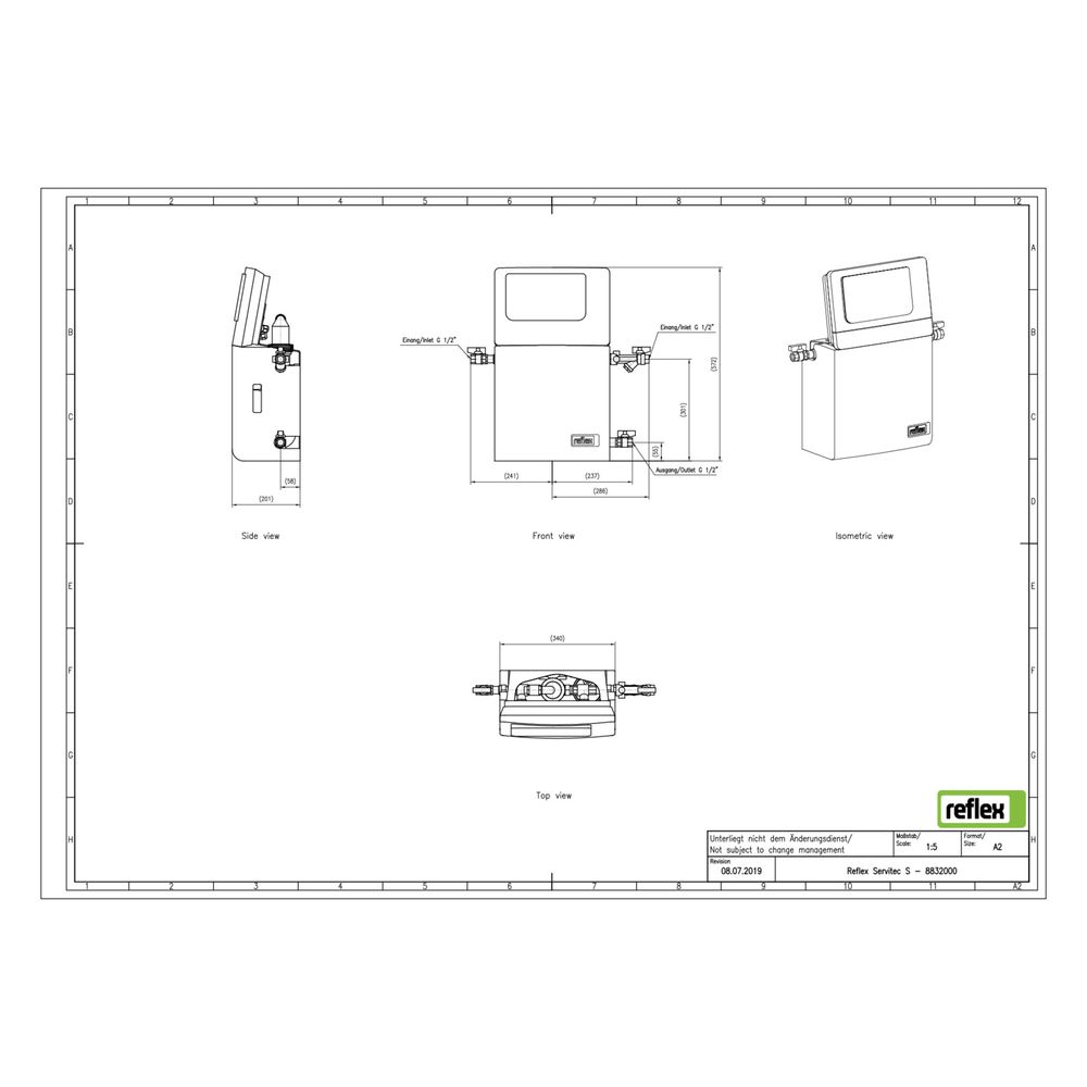 Reflex Servitec S/70 Vakuum-Sprührohrentgasung, bis 6m3, 0,5-4,5 bar, Control Smart... REFLEX-8832000 4036705191824 (Abb. 2)