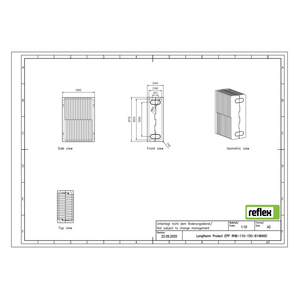 Reflex Longtherm Wärmedämmung Protect EPP, für RHB-110-150... REFLEX-8148400 4036705226090 (Abb. 3)