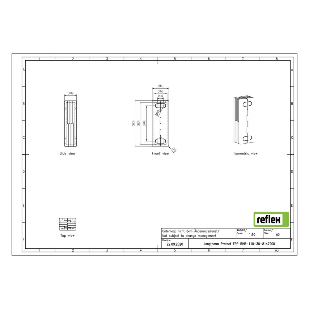 Reflex Longtherm Wärmedämmung Protect EPP, für RHB-110-30... REFLEX-8147200 4036705225970 (Abb. 3)