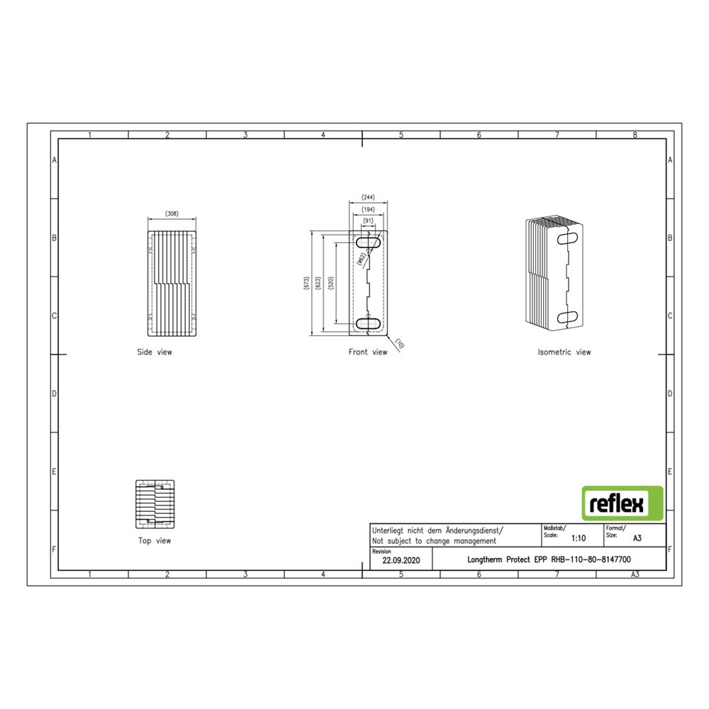 Reflex Longtherm Wärmedämmung Protect EPP, für RHB-110-80... REFLEX-8147700 4036705226021 (Abb. 3)