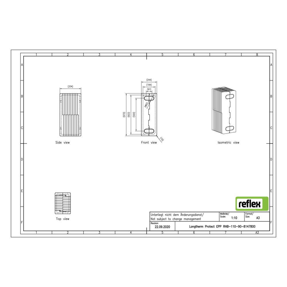 Reflex Longtherm Wärmedämmung Protect EPP, für RHB-110-90... REFLEX-8147800 4036705226038 (Abb. 3)