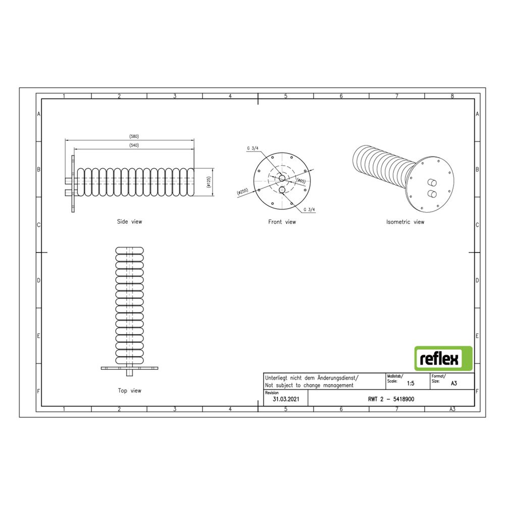 Reflex Rippenrohr-Wärmeübertrager Storatherm RWT 2... REFLEX-5418900 4036705012044 (Abb. 4)