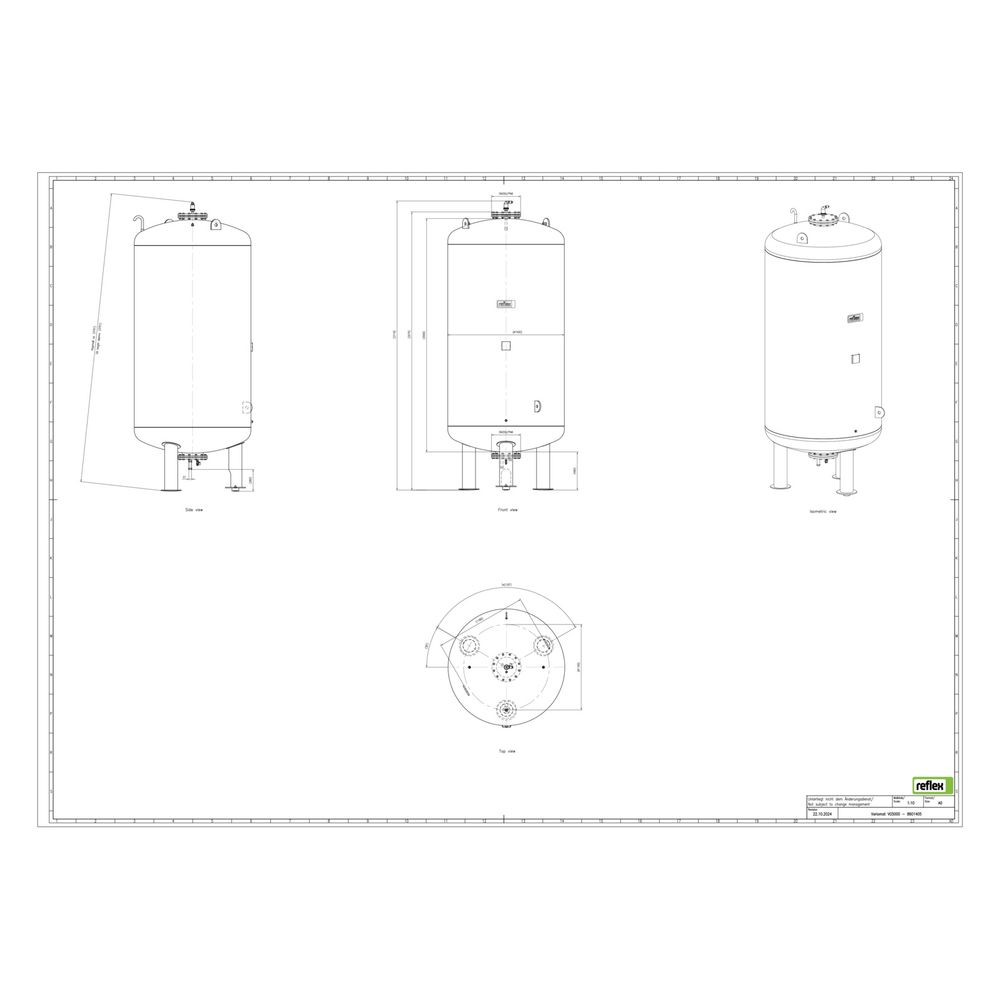 Reflex Variomat VG 5000 Ausdehnungsgefäß MAG, Nennvolumen 5000l, Vollmembran... REFLEX-8601405 4036705113802 (Abb. 3)