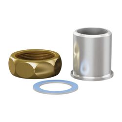 Reflex Longtherm Anschlussverschraubung G 2 1/2", mit Stahlanschweißende, 2 Stück... REFLEX-6760500 4036705058295 (Abb. 1)